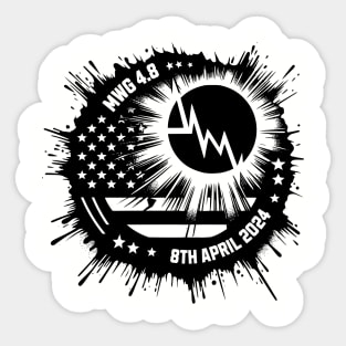 I survived Earthquake and Total Solar Eclipse Sticker